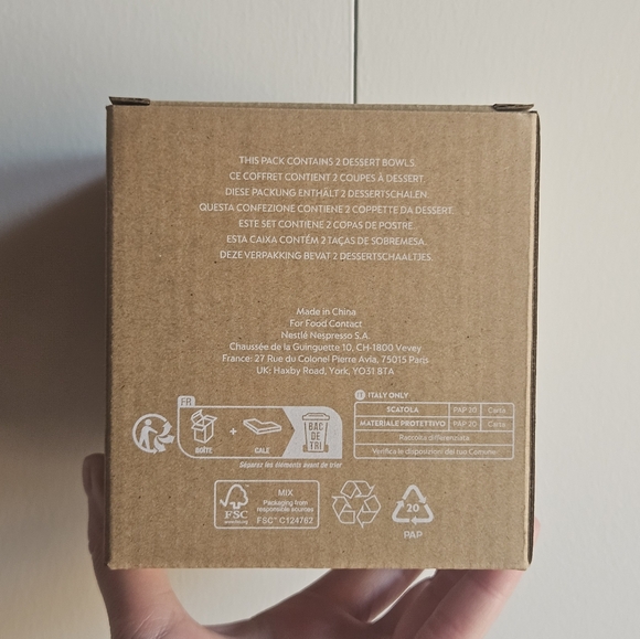 NWT Nespresso Set of 2 Affogato Bowls - Picture 9 of 9